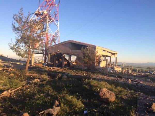 The sites targeted by the Turkish airstrikes in Sinjar (Shingal) and Syrian Kurdistan (Rojava), April 25, 2017. (Photo: Social Media)